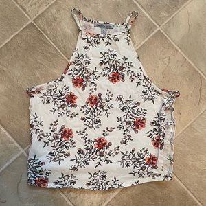 Small floral cropped juniors shirt Charlotte Russe